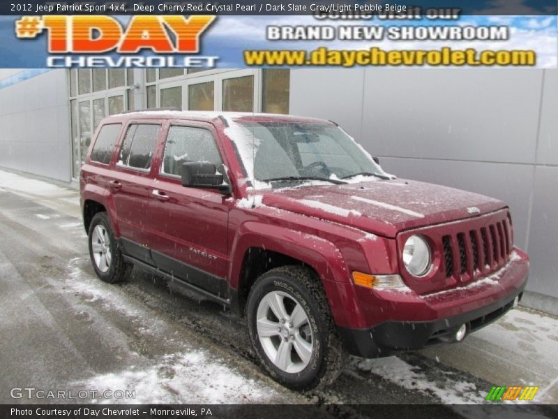 Deep Cherry Red Crystal Pearl / Dark Slate Gray/Light Pebble Beige 2012 Jeep Patriot Sport 4x4