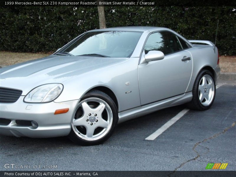 Brilliant Silver Metallic / Charcoal 1999 Mercedes-Benz SLK 230 Kompressor Roadster