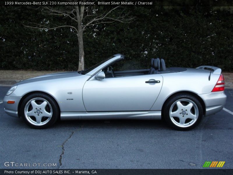 Brilliant Silver Metallic / Charcoal 1999 Mercedes-Benz SLK 230 Kompressor Roadster