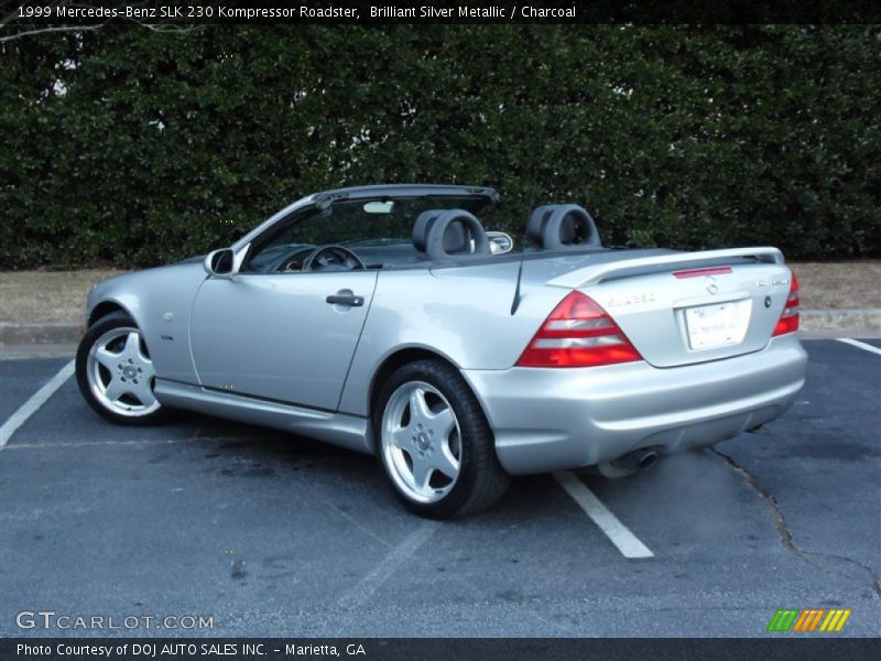 Brilliant Silver Metallic / Charcoal 1999 Mercedes-Benz SLK 230 Kompressor Roadster