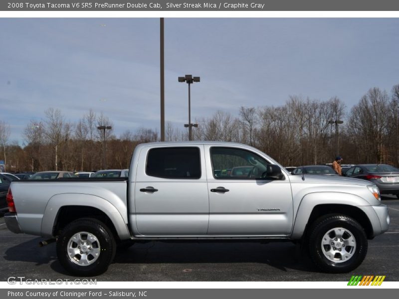 Silver Streak Mica / Graphite Gray 2008 Toyota Tacoma V6 SR5 PreRunner Double Cab