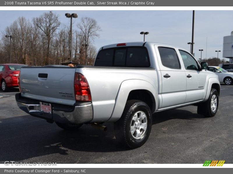 Silver Streak Mica / Graphite Gray 2008 Toyota Tacoma V6 SR5 PreRunner Double Cab