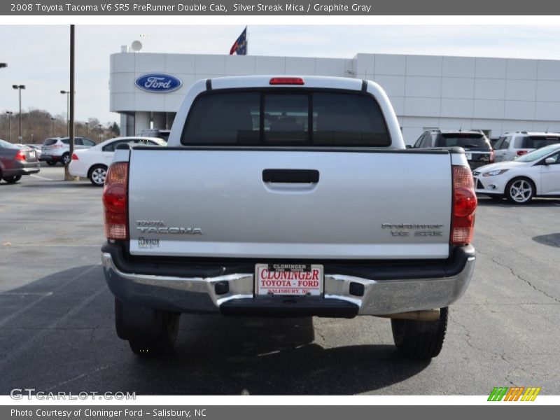 Silver Streak Mica / Graphite Gray 2008 Toyota Tacoma V6 SR5 PreRunner Double Cab