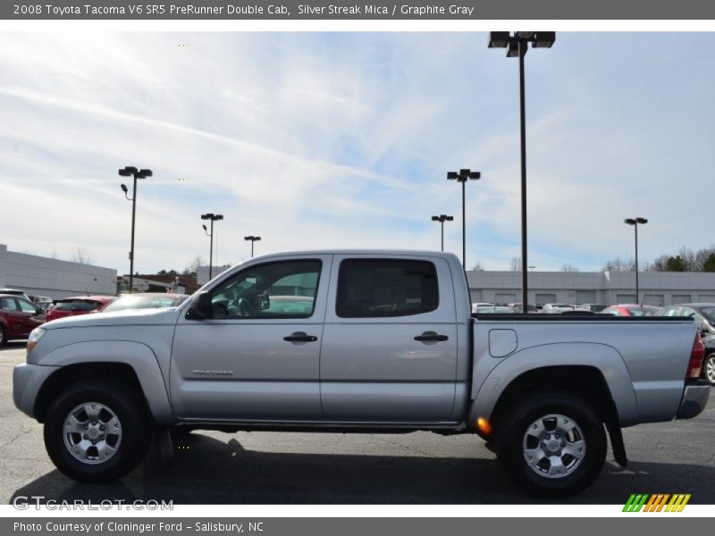 Silver Streak Mica / Graphite Gray 2008 Toyota Tacoma V6 SR5 PreRunner Double Cab