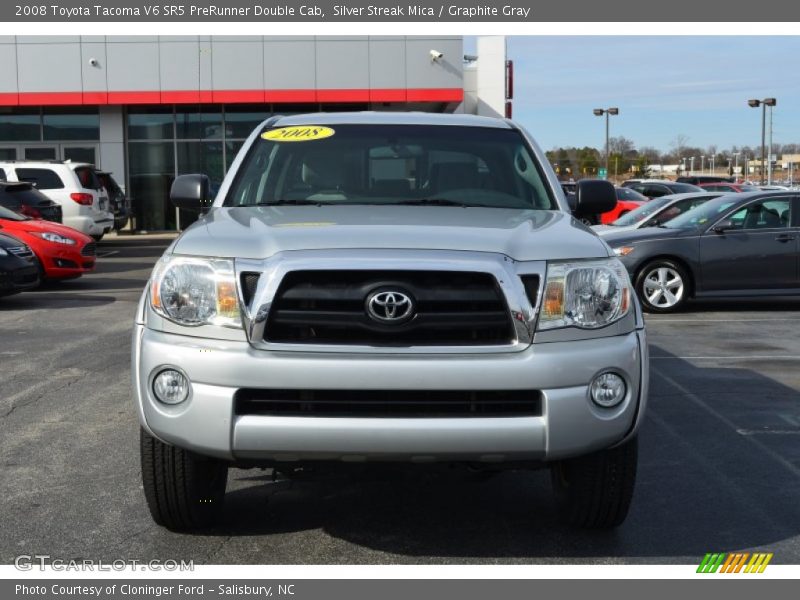 Silver Streak Mica / Graphite Gray 2008 Toyota Tacoma V6 SR5 PreRunner Double Cab