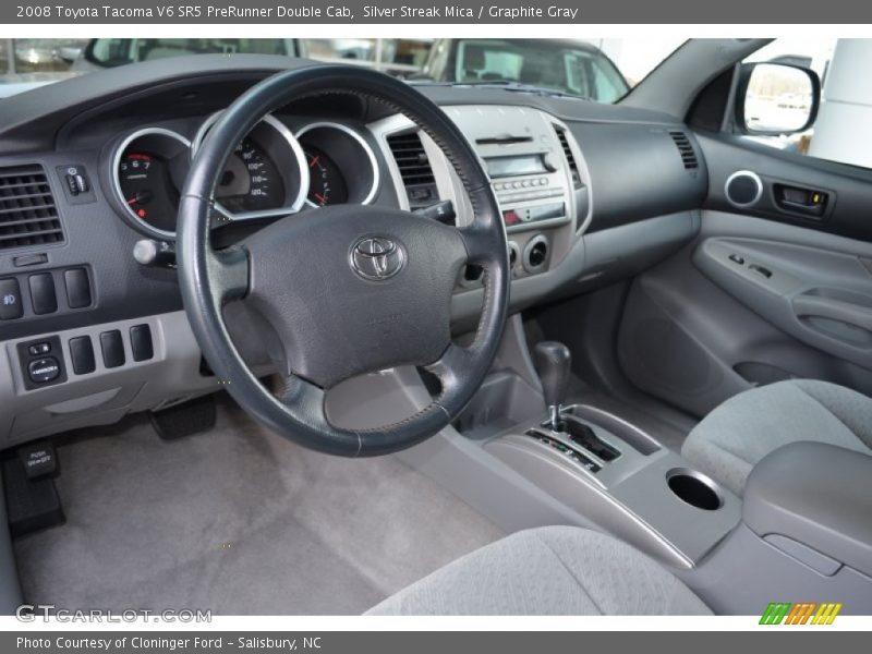 Silver Streak Mica / Graphite Gray 2008 Toyota Tacoma V6 SR5 PreRunner Double Cab