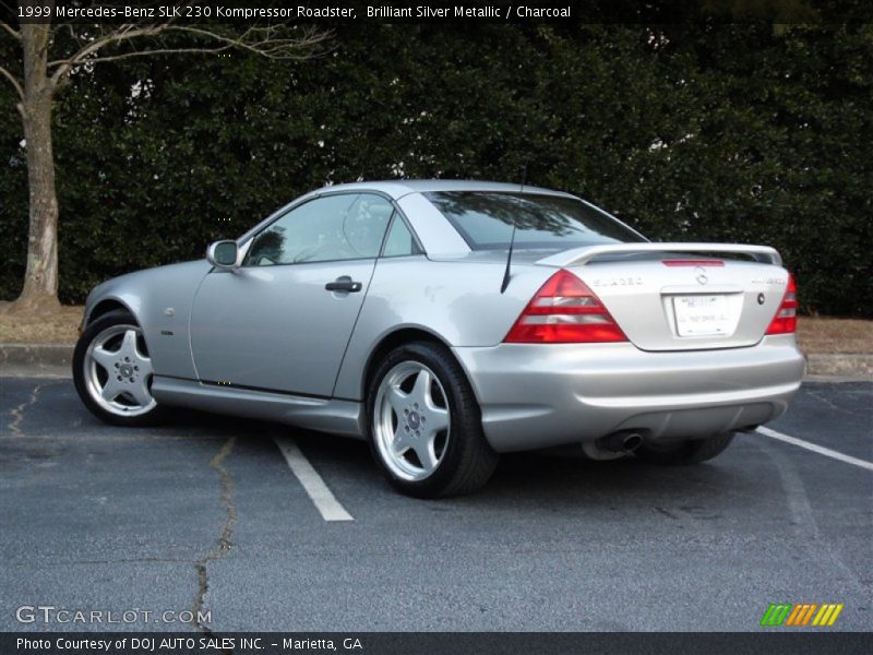Brilliant Silver Metallic / Charcoal 1999 Mercedes-Benz SLK 230 Kompressor Roadster