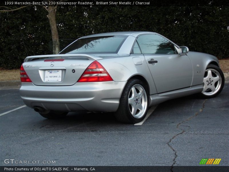 Brilliant Silver Metallic / Charcoal 1999 Mercedes-Benz SLK 230 Kompressor Roadster