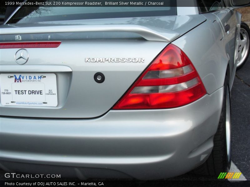 Brilliant Silver Metallic / Charcoal 1999 Mercedes-Benz SLK 230 Kompressor Roadster
