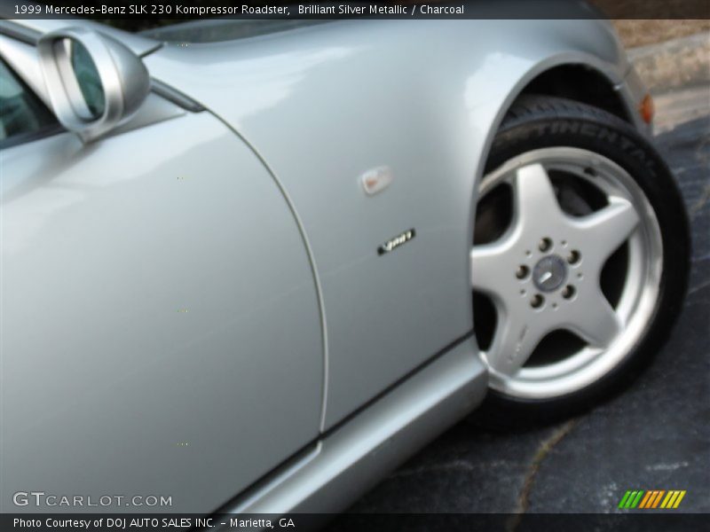 Brilliant Silver Metallic / Charcoal 1999 Mercedes-Benz SLK 230 Kompressor Roadster