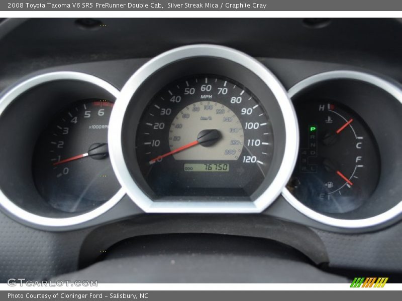 Silver Streak Mica / Graphite Gray 2008 Toyota Tacoma V6 SR5 PreRunner Double Cab
