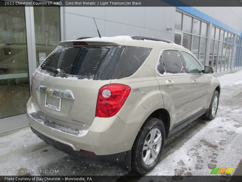 Gold Mist Metallic / Light Titanium/Jet Black 2011 Chevrolet Equinox LT AWD