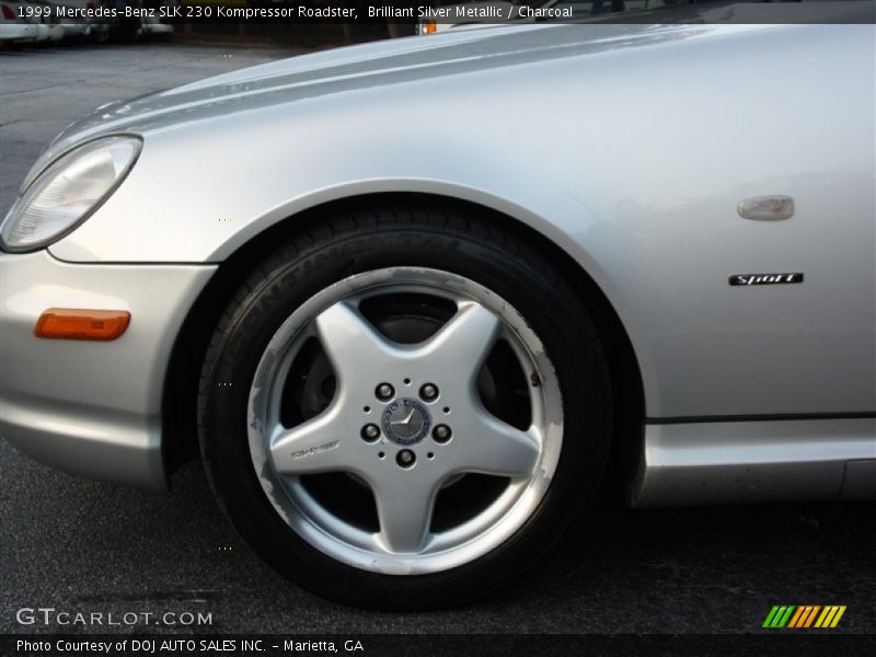 Brilliant Silver Metallic / Charcoal 1999 Mercedes-Benz SLK 230 Kompressor Roadster