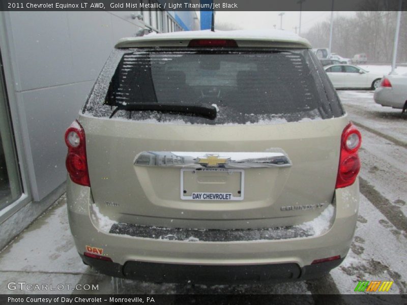 Gold Mist Metallic / Light Titanium/Jet Black 2011 Chevrolet Equinox LT AWD