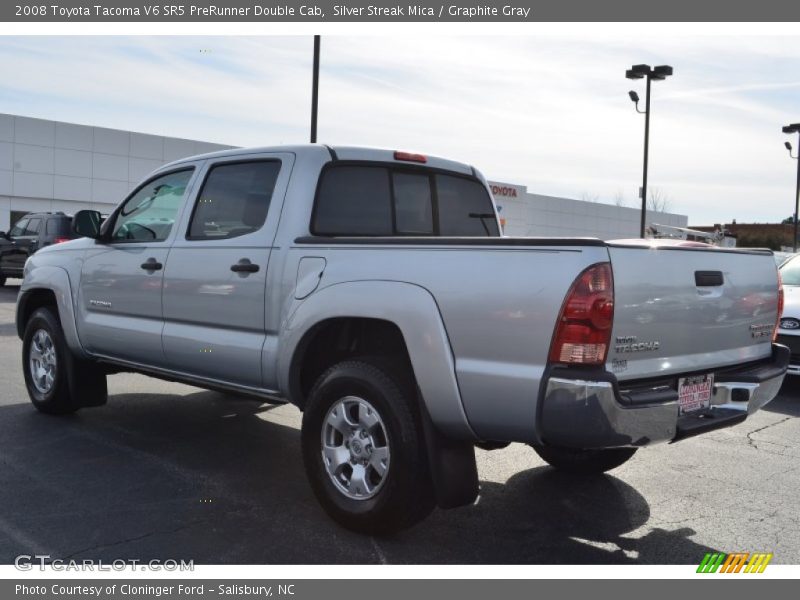 Silver Streak Mica / Graphite Gray 2008 Toyota Tacoma V6 SR5 PreRunner Double Cab