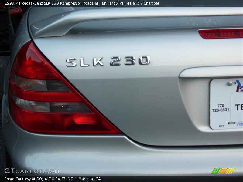 Brilliant Silver Metallic / Charcoal 1999 Mercedes-Benz SLK 230 Kompressor Roadster