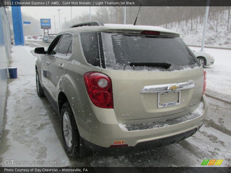 Gold Mist Metallic / Light Titanium/Jet Black 2011 Chevrolet Equinox LT AWD