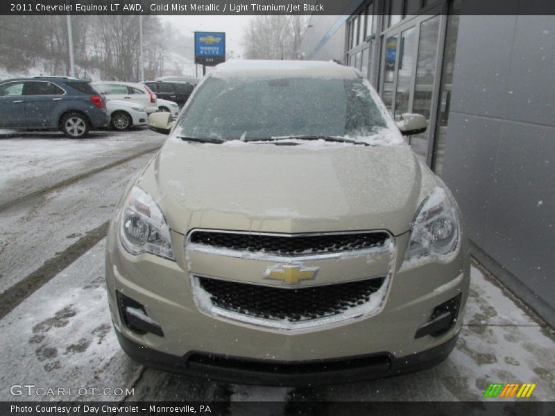 Gold Mist Metallic / Light Titanium/Jet Black 2011 Chevrolet Equinox LT AWD