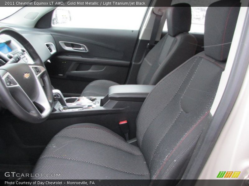 Gold Mist Metallic / Light Titanium/Jet Black 2011 Chevrolet Equinox LT AWD