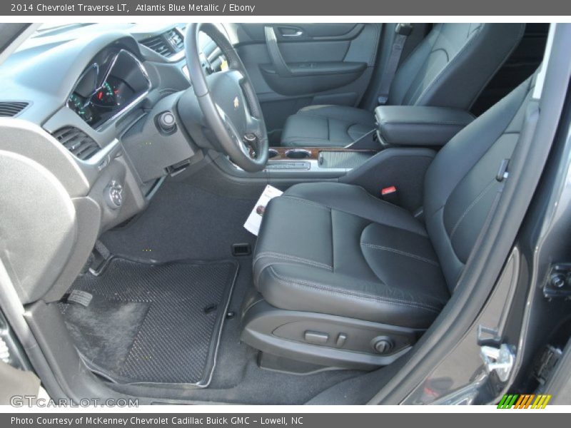 Atlantis Blue Metallic / Ebony 2014 Chevrolet Traverse LT