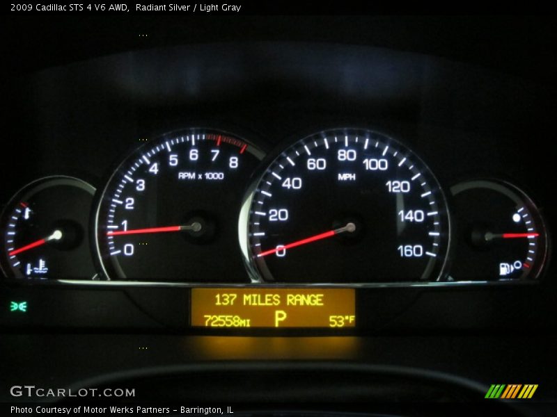 Radiant Silver / Light Gray 2009 Cadillac STS 4 V6 AWD