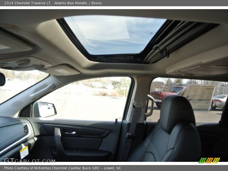 Atlantis Blue Metallic / Ebony 2014 Chevrolet Traverse LT