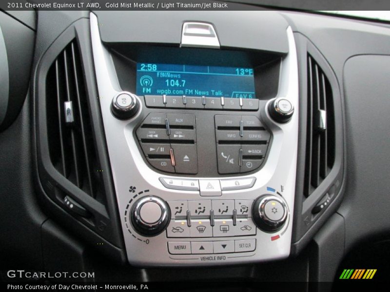 Gold Mist Metallic / Light Titanium/Jet Black 2011 Chevrolet Equinox LT AWD