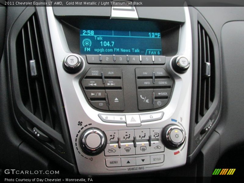 Gold Mist Metallic / Light Titanium/Jet Black 2011 Chevrolet Equinox LT AWD
