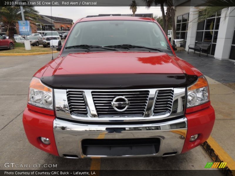 Red Alert / Charcoal 2010 Nissan Titan SE Crew Cab