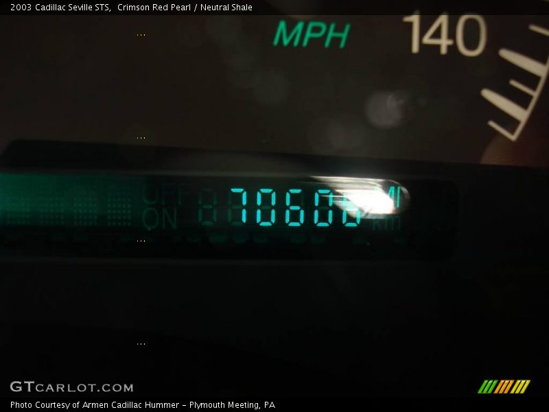 Crimson Red Pearl / Neutral Shale 2003 Cadillac Seville STS