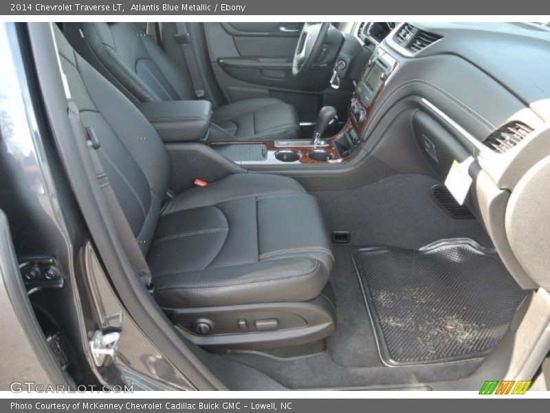 Atlantis Blue Metallic / Ebony 2014 Chevrolet Traverse LT