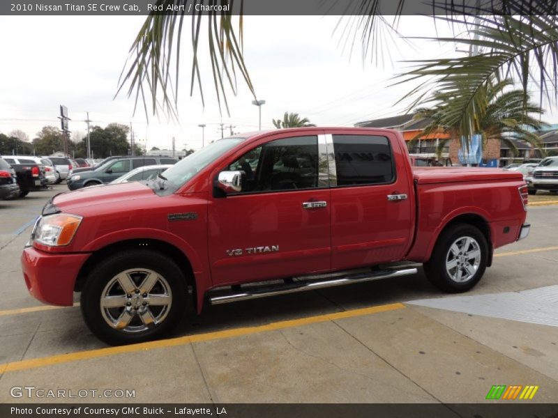 Red Alert / Charcoal 2010 Nissan Titan SE Crew Cab
