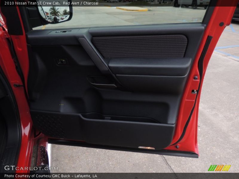 Red Alert / Charcoal 2010 Nissan Titan SE Crew Cab