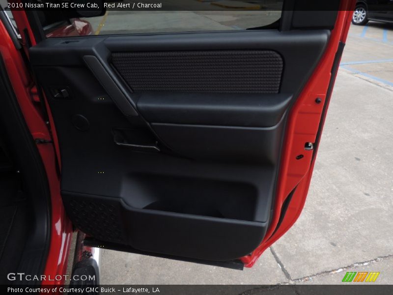 Red Alert / Charcoal 2010 Nissan Titan SE Crew Cab