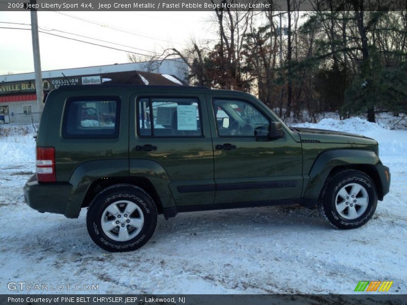 Jeep Green Metallic / Pastel Pebble Beige Mckinley Leather 2009 Jeep Liberty Sport 4x4