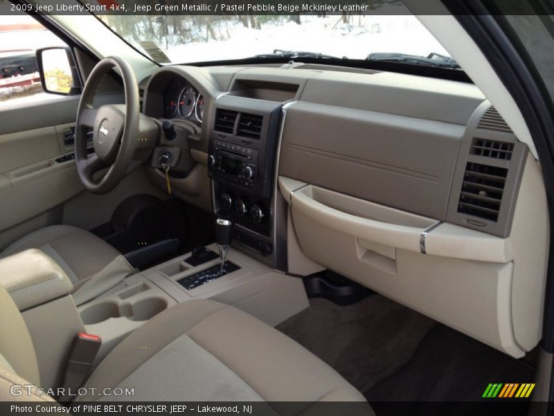 Jeep Green Metallic / Pastel Pebble Beige Mckinley Leather 2009 Jeep Liberty Sport 4x4