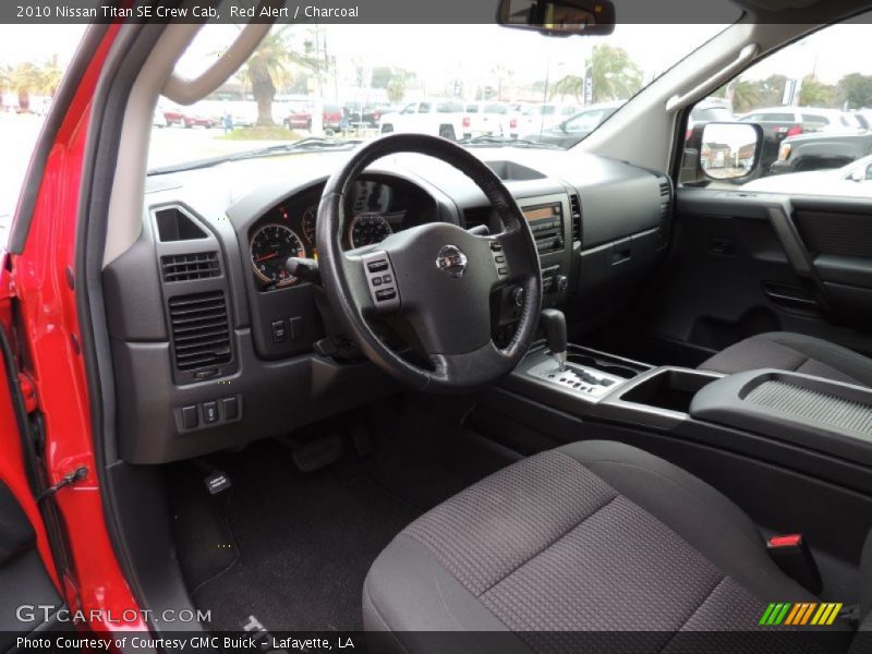 Red Alert / Charcoal 2010 Nissan Titan SE Crew Cab