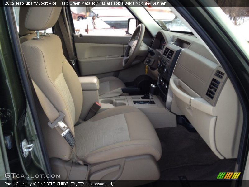 Jeep Green Metallic / Pastel Pebble Beige Mckinley Leather 2009 Jeep Liberty Sport 4x4