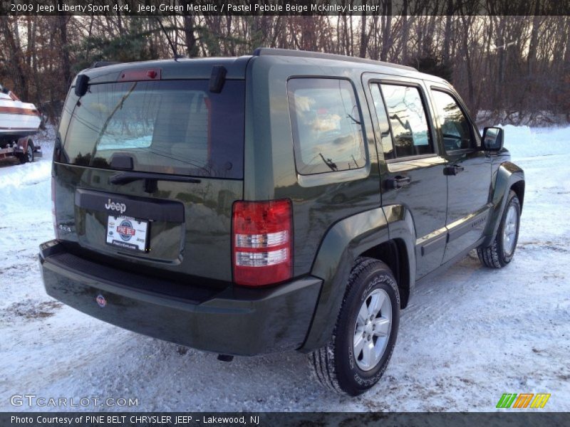 Jeep Green Metallic / Pastel Pebble Beige Mckinley Leather 2009 Jeep Liberty Sport 4x4
