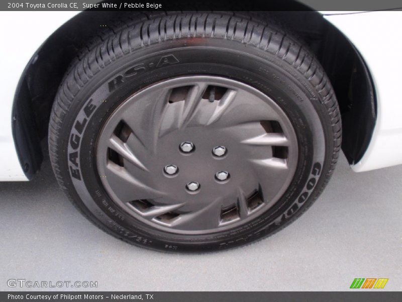 Super White / Pebble Beige 2004 Toyota Corolla CE