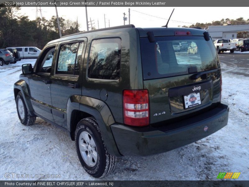 Jeep Green Metallic / Pastel Pebble Beige Mckinley Leather 2009 Jeep Liberty Sport 4x4