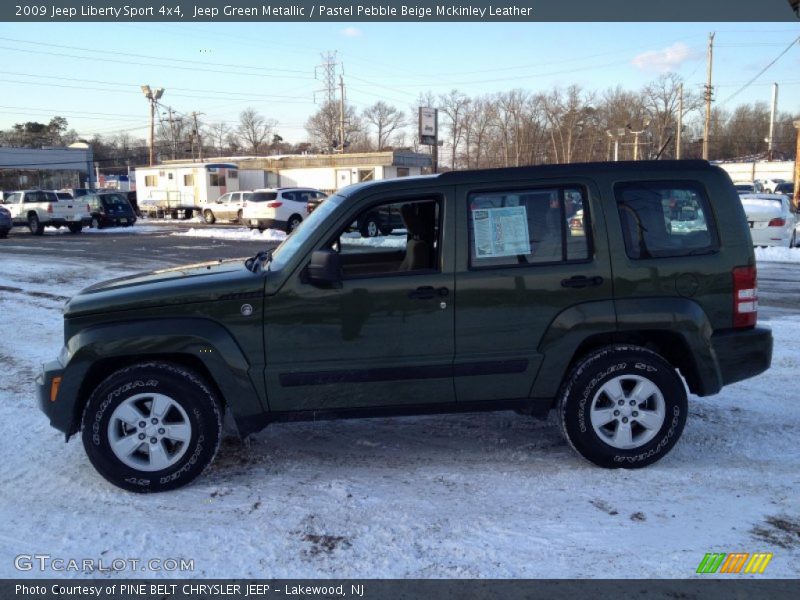 Jeep Green Metallic / Pastel Pebble Beige Mckinley Leather 2009 Jeep Liberty Sport 4x4