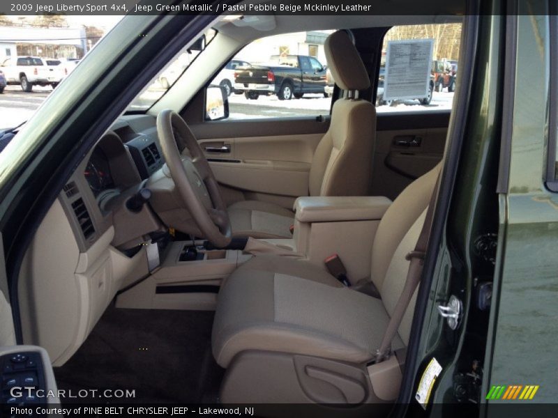 Jeep Green Metallic / Pastel Pebble Beige Mckinley Leather 2009 Jeep Liberty Sport 4x4