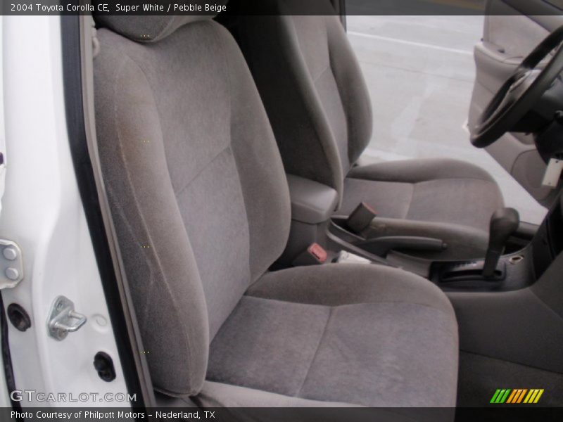 Super White / Pebble Beige 2004 Toyota Corolla CE