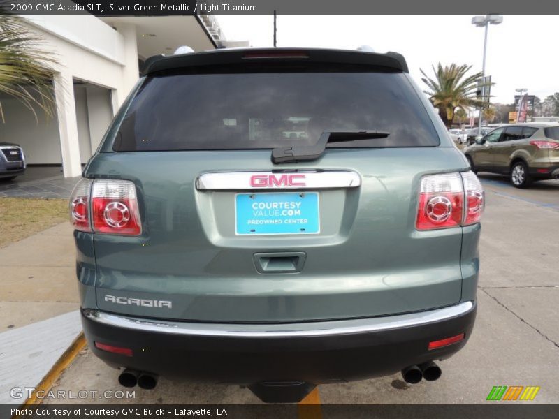 Silver Green Metallic / Light Titanium 2009 GMC Acadia SLT