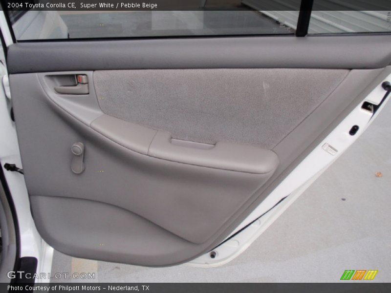 Super White / Pebble Beige 2004 Toyota Corolla CE