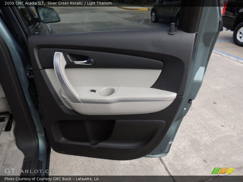 Silver Green Metallic / Light Titanium 2009 GMC Acadia SLT