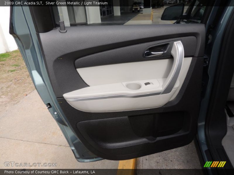 Silver Green Metallic / Light Titanium 2009 GMC Acadia SLT