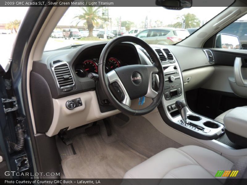 Silver Green Metallic / Light Titanium 2009 GMC Acadia SLT