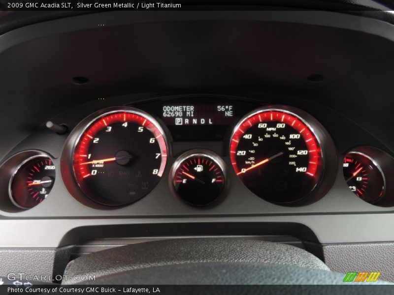 Silver Green Metallic / Light Titanium 2009 GMC Acadia SLT